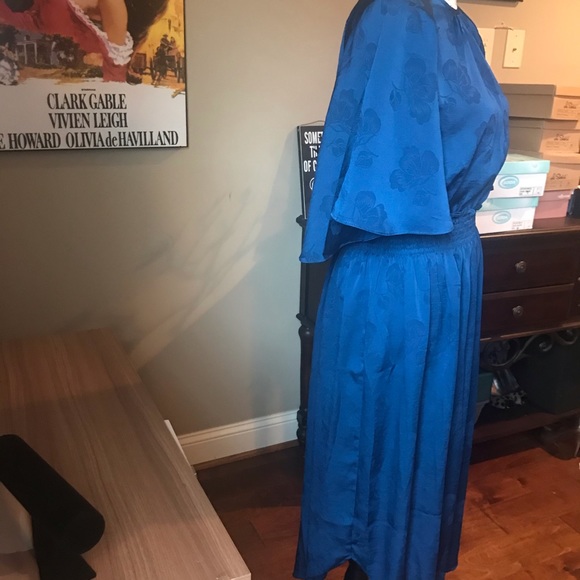 ❤️1l left Anthropologie jacquard cape midi dress - Picture 6 of 7